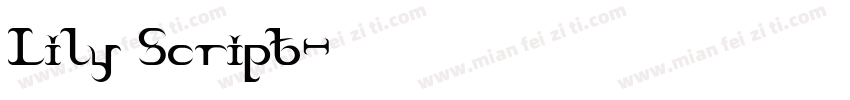 Lily Script字体转换